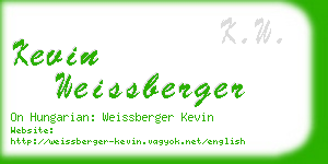 kevin weissberger business card
